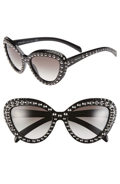 prada catwalk cinema sunglasses|prada cat eye studded sunglasses.